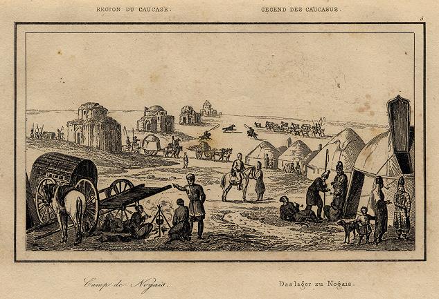 North Caucasus, camp of the Nogias, 1838