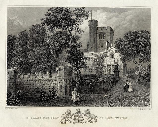 Isle of Wight, St. Clare (large house), 1834