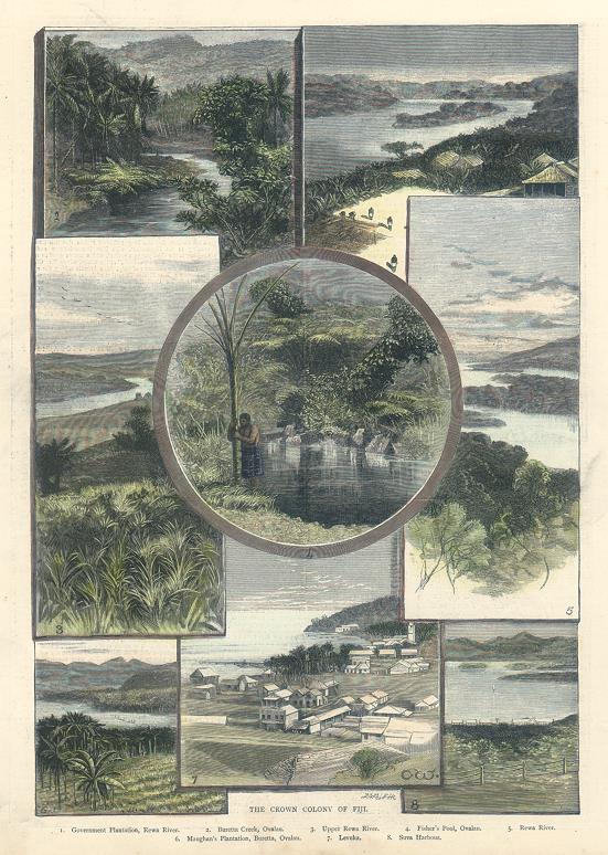 Fiji, various views, 1883