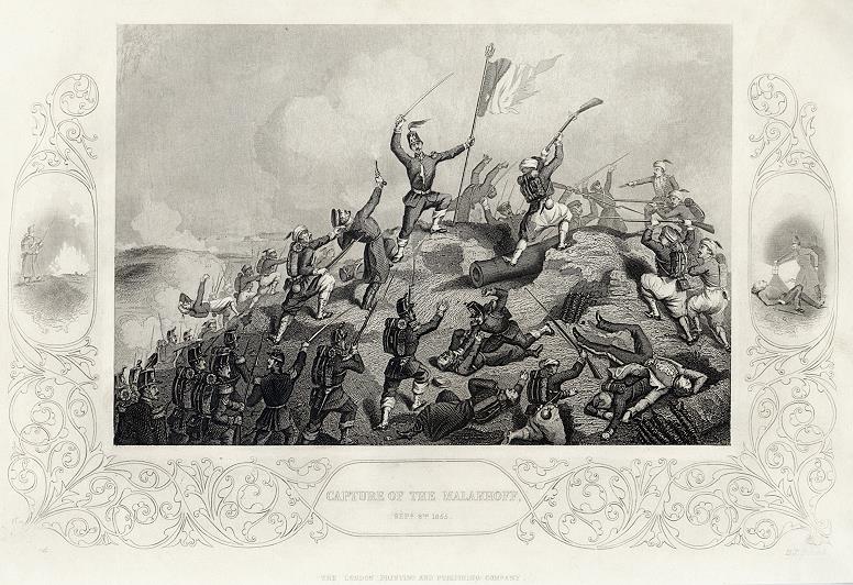 Crimean War, Capture of the Malakhoff in 1855, published 1860