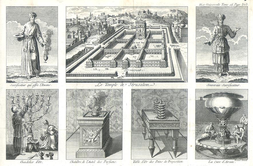 Jerusalem, The Temple, Jewish Priests and Religious artifacts, 1780