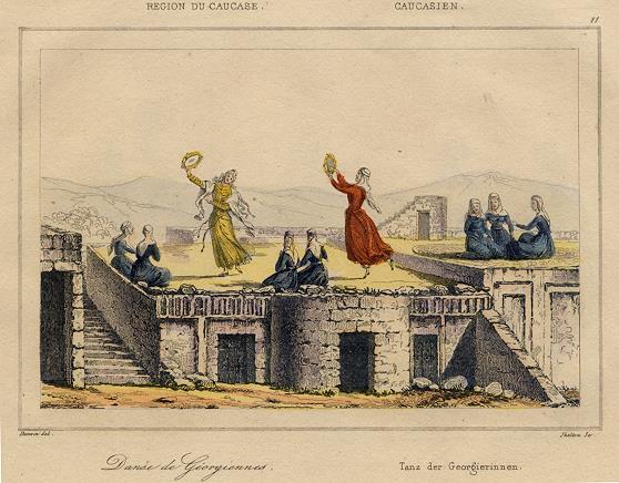 Caucasus, Georgian Dance, 1838