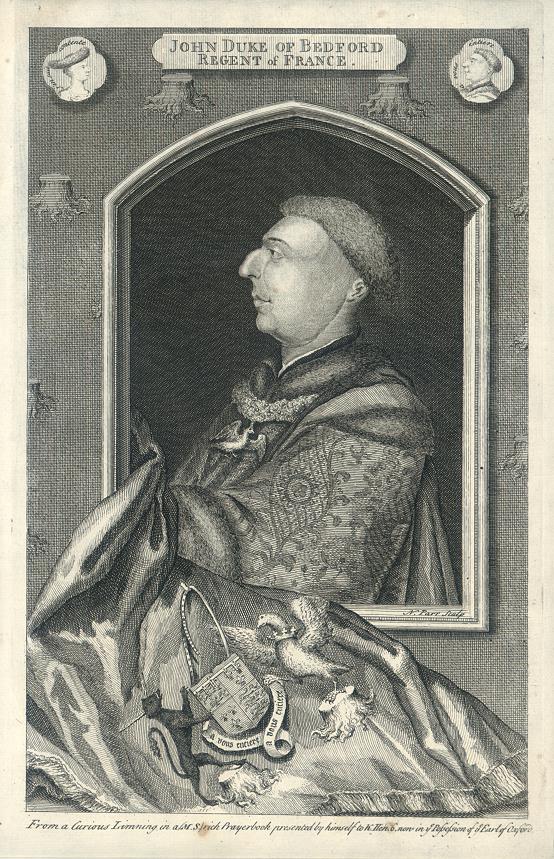 John Duke of Bedford & Regent of France, published 1739