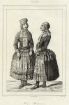 Russia, Femmes Mordviennes, 1836