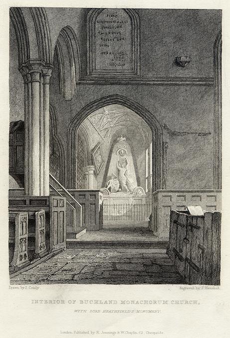 Devon, Buckland Monachorum Church, 1830