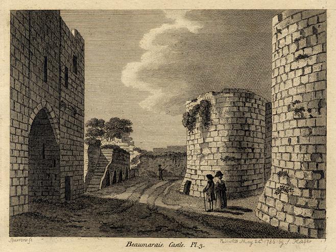 Wales, Beaumaris Castle, 1786