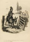 Cockney social caricature, Equestrian, Robert Seymour, 1835 / 1878