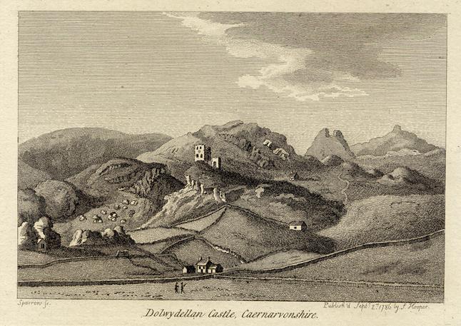 Wales, Carnarvonshire, Dolwyddelan Castle, 1786