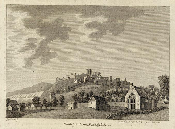 Wales, Denbigh Castle, 1786