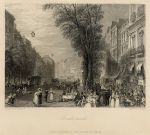 France, Paris, Boulevards, 1837