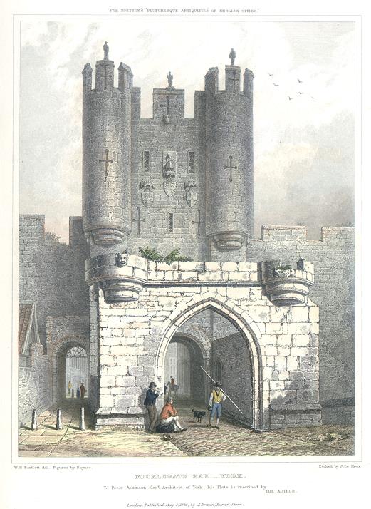 York, Micklegate Bar, 1830