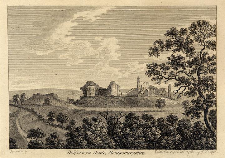 Wales, Montgomeryshire, Dolforwyn Castle, 1786