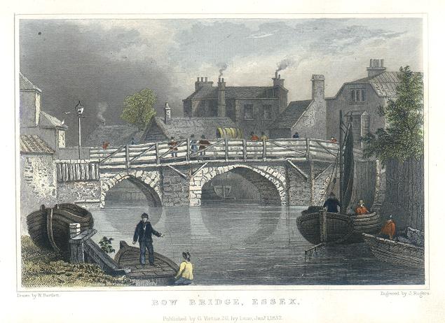 Essex, Bow Bridge (over the River Lea), 1834