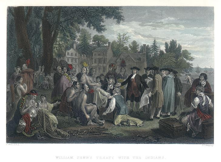 William Penn's Treaty with the Indians, published 1860