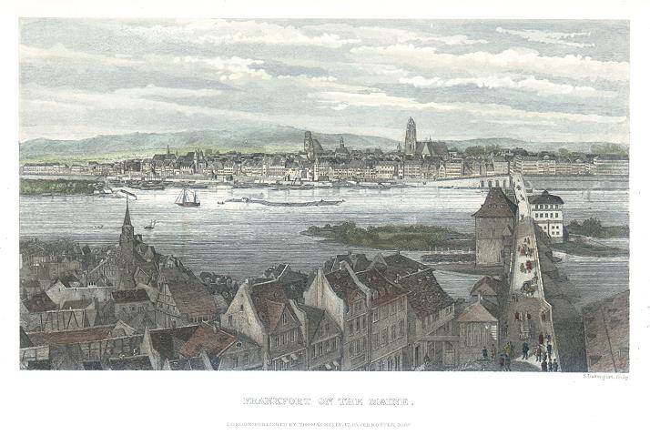 Germany, Frankfurt am Main view, 1843