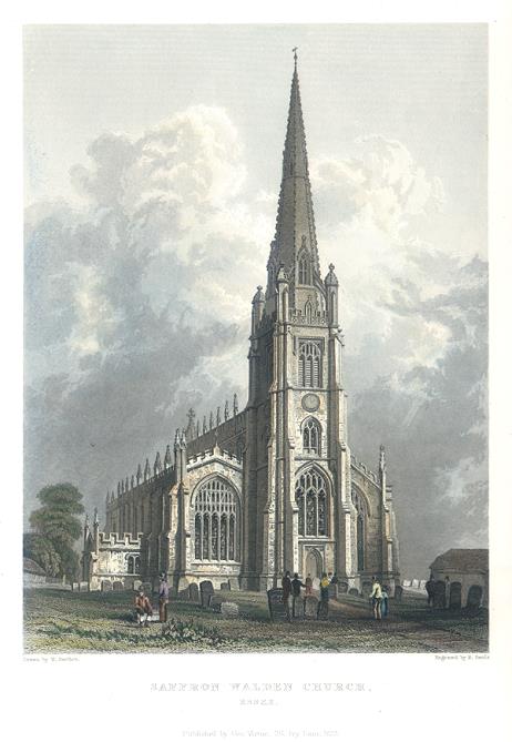 Essex, Saffron Waldon Church, 1834