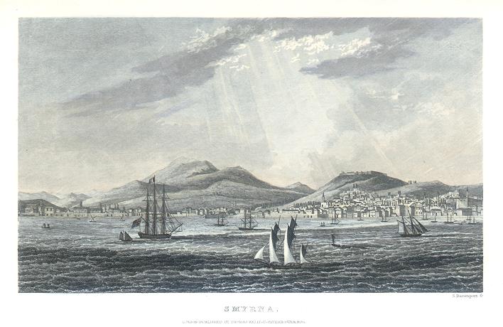 Turkey, Smyrna (Izmir) view, 1843