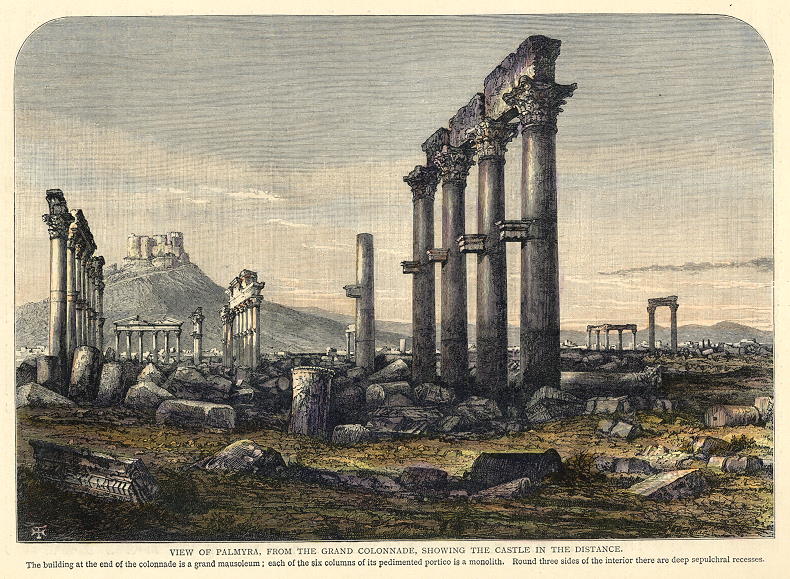 Syria, Colonnade at Palmyra, 1880