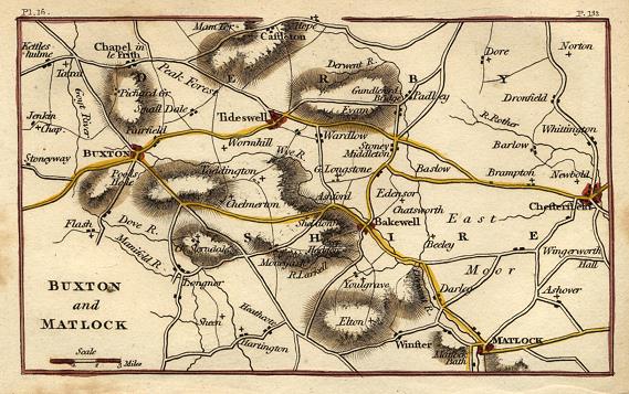 Derbyshire, Buxton & Matlock, 1810