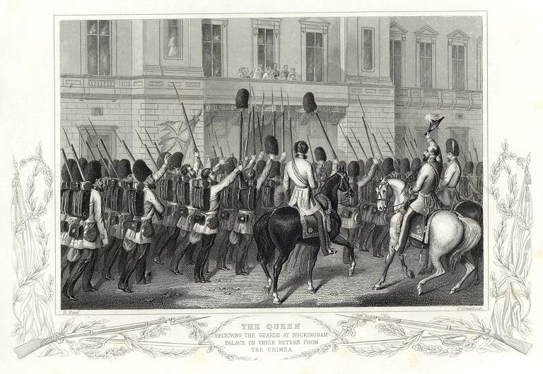 The Queen Receiving the Guards on their Return from The Crimea, 1860