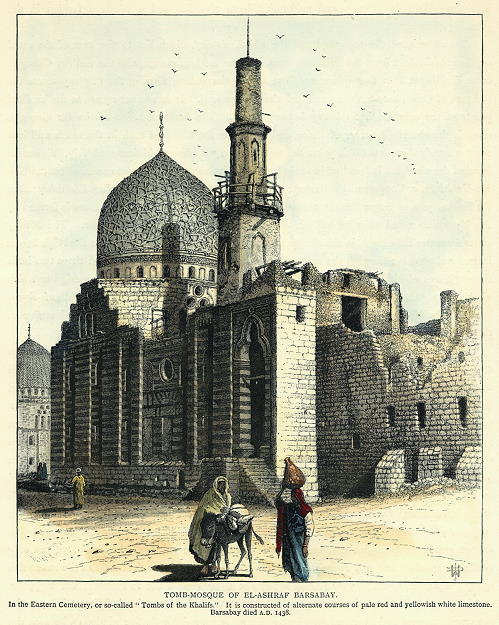 Egypt, Cairo, Tomb-Mosque of El-Ashraf Barsabay, 1880