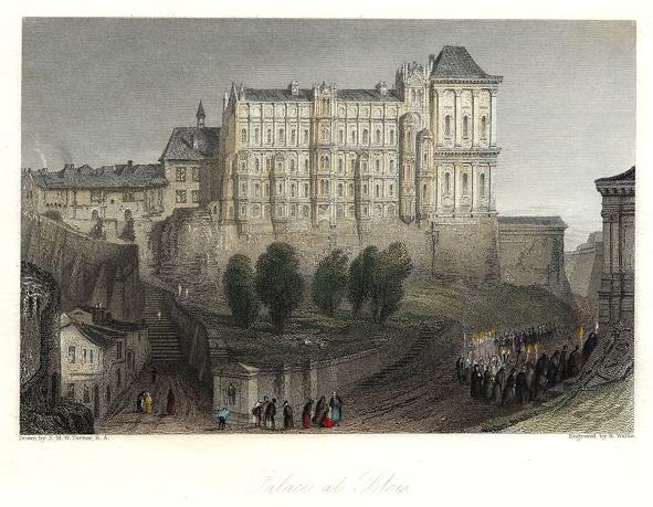 France, Palace at Blois, 1840