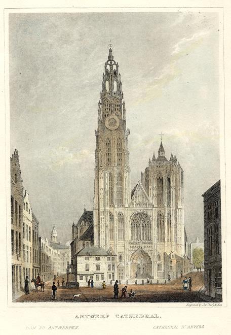 Belgium, Antwerp Cathedral, 1833