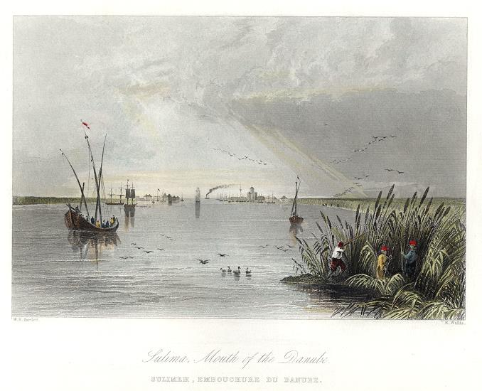 Romania, Sulima at Mouth of Danube, 1842