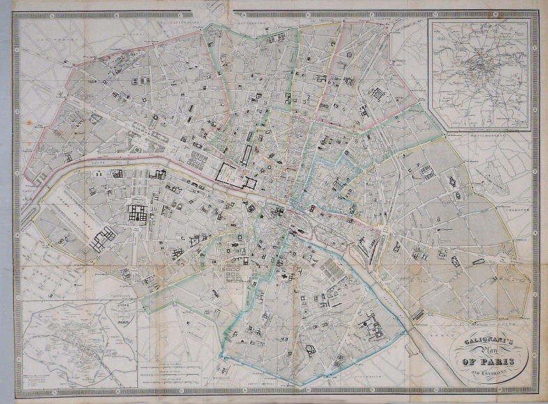 France, Paris plan, 1839