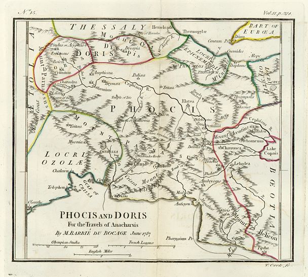 Greece, Phocis & Doris (with Delphi), 1793