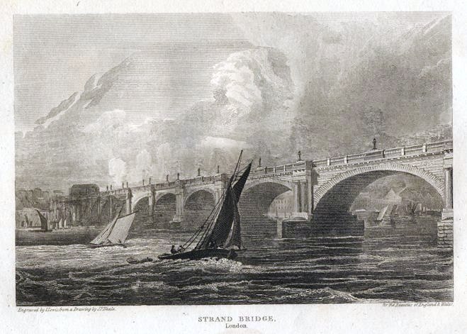 London, Strand Bridge, 1810