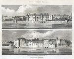 London, Old Somerset House & The Savoy, 1810