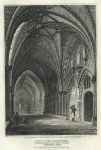 London, Westminster Abbey cloisters, 1809