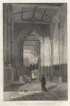 London, St. Catharine's Church interior, 1815