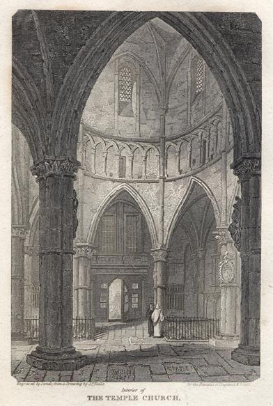 London, The Temple Church, 1816