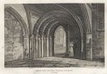 London, The Temple Church entrance, 1815