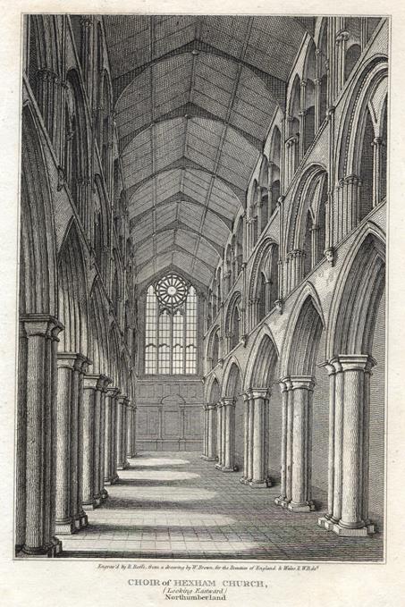Northumberland, Choir of Hexam Abbey Church, 1809