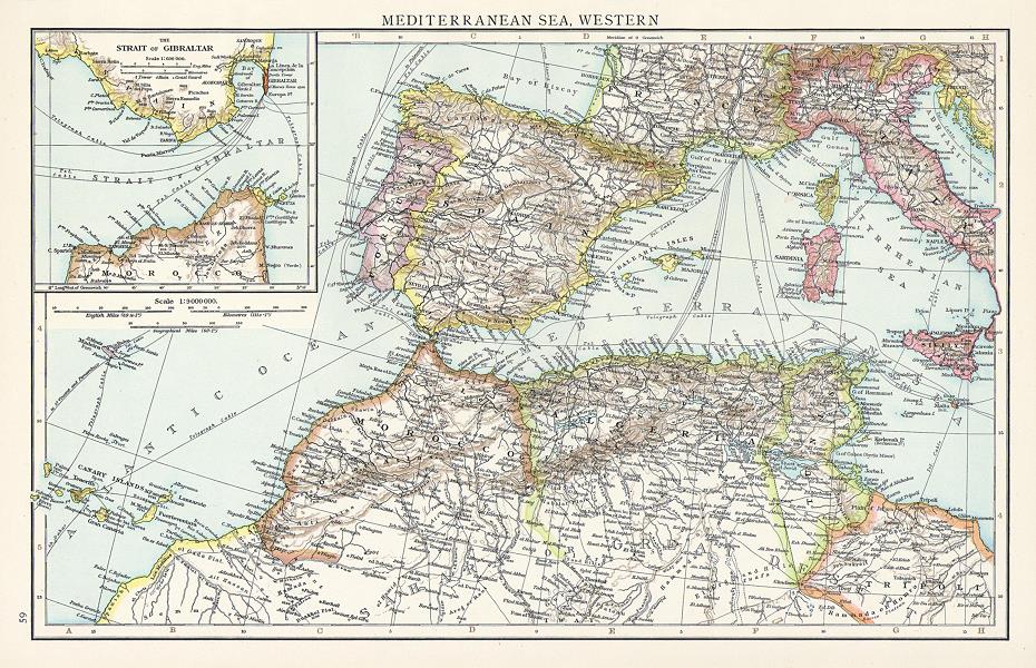 Western Mediterranean Sea, 1895