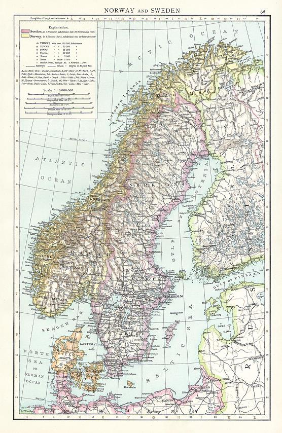 Norway & Sweden, 1895