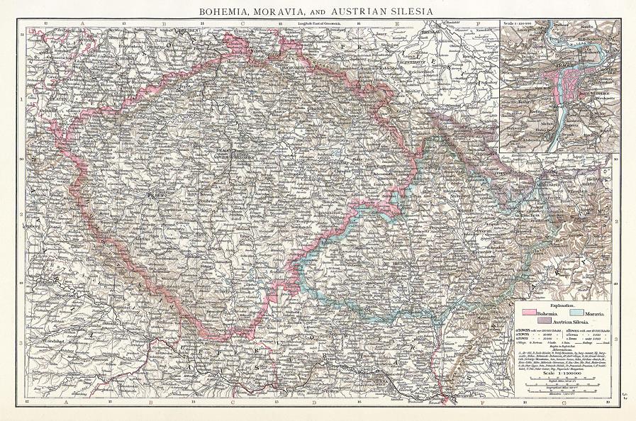 Bohemia, Moravia & Austrian Silesia (Czech Republic), 1895