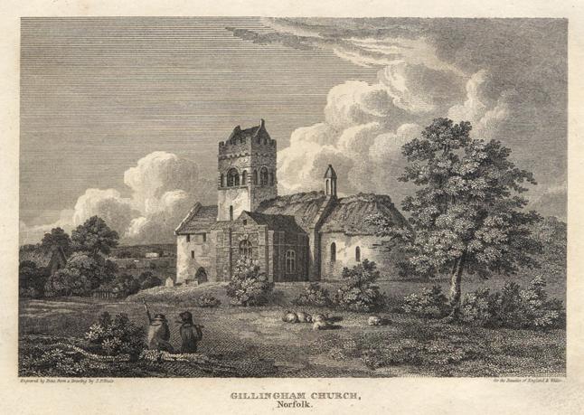 Norfolk, Gillingham Church, 1812