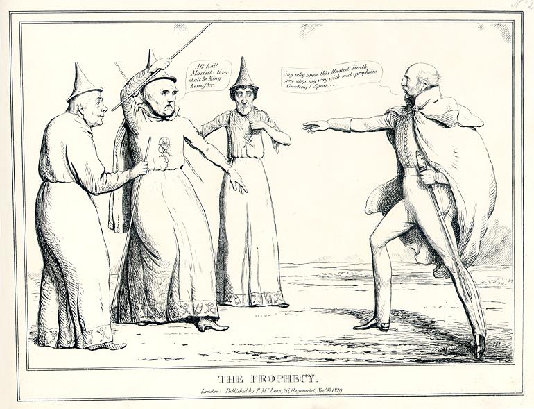 The Prophecy, John Doyle, HB Sketches, 1829