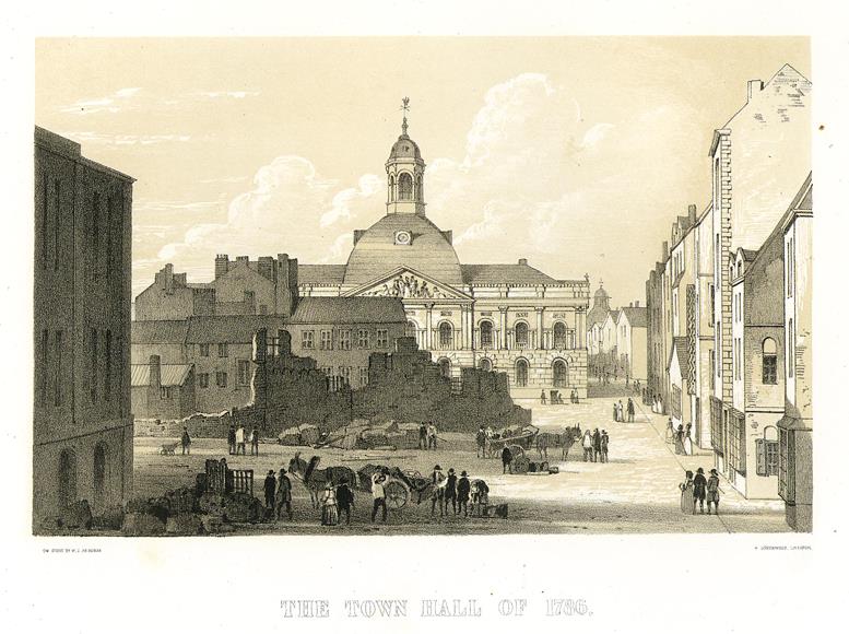 Lancashire, Liverpool, Town Hall of 1786, 1843