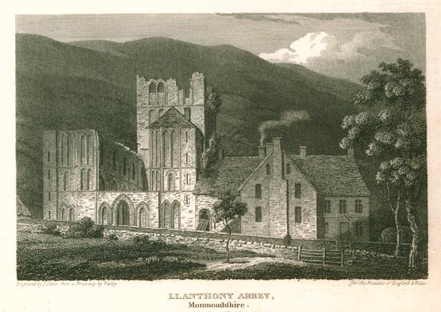 Monmouthshire, Lanthony Abbey, 1810