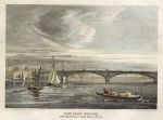 London, New Iron Bridge over the Thames (Southwark Bridge), 1815