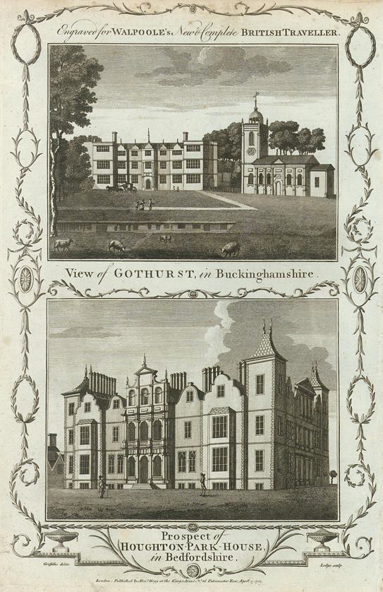 Buckinghamshire - Gothurst & Bedfordshire - Houghton Park House, 1784