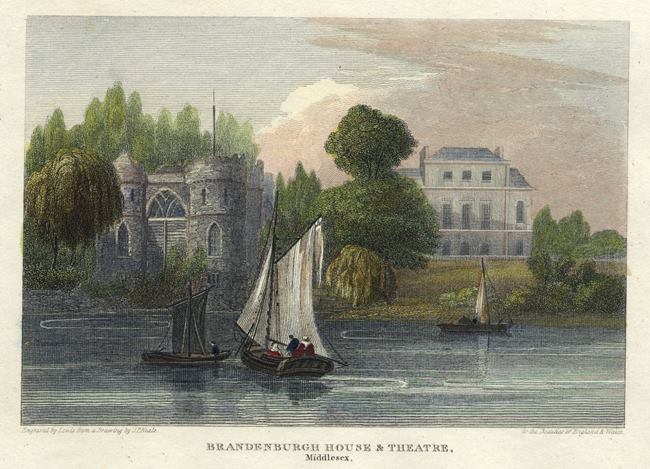 Middlesex, Brandenburgh House and Theatre (Hammersmith), 1815