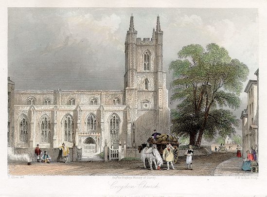 Surrey, Croydon Church, 1850