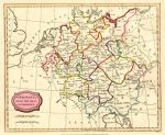 Germany map, General View of the World , 1816