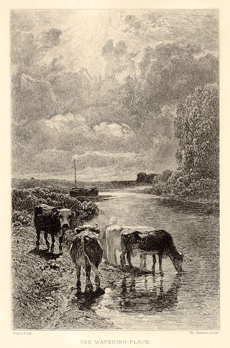 The Watering Place, etching, 1892